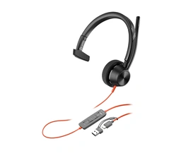 Hp Poly Blackwire 3310 Monaural Microsoft Teams Certified USB-C Headset +USB-C/A Adapter — image 16