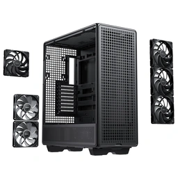 Antec 900 Full Tower Gaming Case, 1 x USB Type-C / 2 x USB 3.0, Tempered Glass Side Window Panel, 6 x Pre-Installed High- Performance PWM Fans, ATX, E-ATX, SS-CEB,SSI-EEB , Threadripper, (Supports Bac — image 5