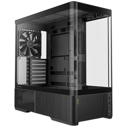 Antec Constellation C6 Air Mid Tower Gaming Case, 1 x USB Type-C / 2 x USB 3.0, Curved Tempered Glass Front and Side Window Panel, Multi-Directional Air Intake, 3 x Pre-Installed PWM Fans, ATX, Micro-