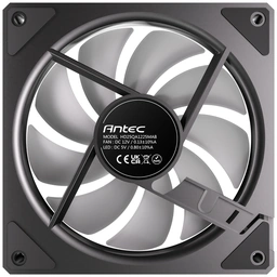 Antec Vision 120mm Reverse ARGB Fan 3 Pack Black, 1500RPM, 37.2CFM, 27.5dB, 4-Pin PWM / 3-Pin ARGB — image 4
