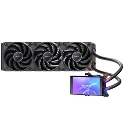 Antec Vortex View 360 Black AIO Liquid CPU Cooler, Massive 5-Inch Rotatable IPS LCD Display, 9th Gen Asetek Pump for 400W TDP, Triple 120mm PWM Fans, ARGB Backglow — image 2