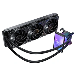 Antec Vortex View 360 Black AIO Liquid CPU Cooler, Massive 5-Inch Rotatable IPS LCD Display, 9th Gen Asetek Pump for 400W TDP, Triple 120mm PWM Fans, ARGB Backglow — image 3