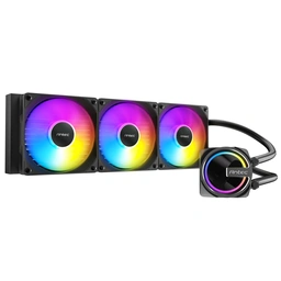 Antec Skeleton 360ARGB Liquid CPU Cooler, Universal Socket, Black, 360mm Radiator, PWM up tp 2000 RPMCooling Fans, Addressable RGB LED Lighting — image 3