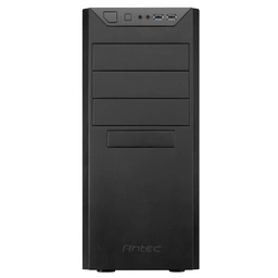 Antec VSK-4000B-U3/U2 Mid Tower Case, 1 x USB 3.0 / 1 x USB 2.0, Galvanized Steel, Vented Side Panel, 1 x Pre-Installed Fans, ATX, Micro-ATX, Mini-ITX Compatible — image 2