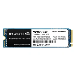 TEAMGROUP MP33 512 GB M.2-2280 PCIe 3.0 X4 NVME Solid State Drive