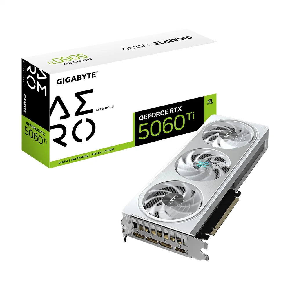 Gigabyte AERO OC GeForce RTX 5060 Ti 8 GB Video Card