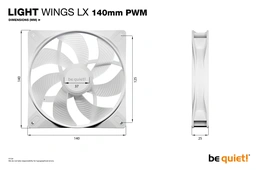 be quiet! Light Wings LX 56 CFM 140 mm Fans 3-Pack — image 7