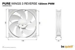 be quiet! Pure Wings 3 PWM 47.1 CFM 120 mm Fans 3-Pack — image 4