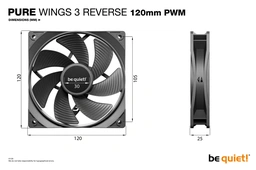 be quiet! Pure Wings 3 PWM 47.1 CFM 120 mm Fans 3-Pack — image 4