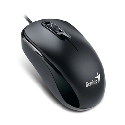 Genius DX-110 Wired USB Plug and Play Mouse, 1000 DPI Optical Tracking, 3 Button with Scroll Wheel, Ambidextrous Design with 1.5m Cable, Black — image 2