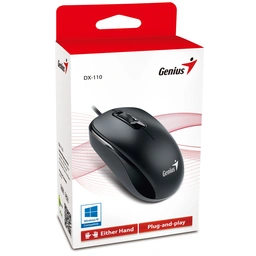 Genius DX-110 Wired USB Plug and Play Mouse, 1000 DPI Optical Tracking, 3 Button with Scroll Wheel, Ambidextrous Design with 1.5m Cable, Black — image 5