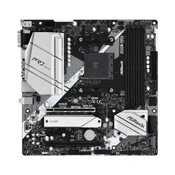 ASRock B550M Pro4 AMD AM4 Socket Motherboard, Micro-ATX, 4x DDR4 Slots, 2x M.2 Sockets, GbE LAN, 1x D-Sub / 1x DisplayPort / 1x HDMI Port — image 2