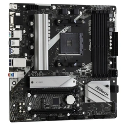 ASRock A520M PRO4 Super Alloy AMD AM4 Socket Motherboard, Micro-ATX, 4x DDR4 Slots, 1x M.2 Socket, GbE LAN, 1x D-Sub / 1x DisplayPort / 1x HDMI Port — image 3