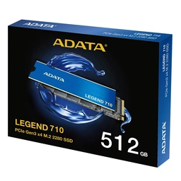 Adata Legend 710 (ALEG-710-512GCS) 512GB NVMe SSD, M.2 Interface, PCIe Gen3, 2280, Read 2400MB/s, Write 1600MB/s, Heatsink, 3 Year Warranty — image 3