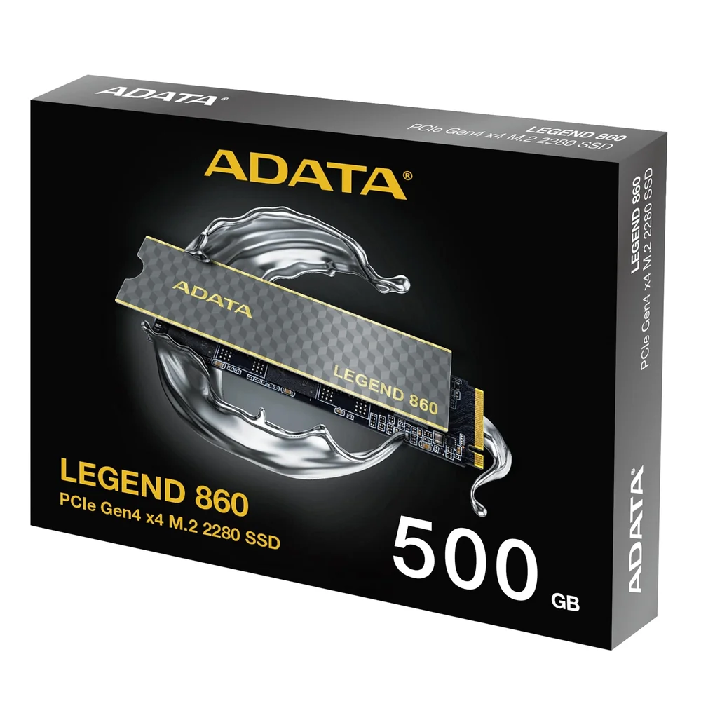 ADATA LEGEND 860 500 GB M.2-2280 PCIe 4.0 X4 NVME Solid State Drive