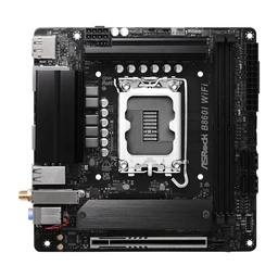 ASRock B860I WiFi Intel 1851 Socket Motherboard, Mini-ITX, 2x DDR5 Slots, 2x M.2 Sockets, 2.5GbE + 1GbE LAN, Wi-Fi 6E, 1x DisplayPort / 1x HDMI Port — image 4