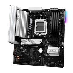 ASRock B850M Pro RS AMD AM5 Socket Motherboard, Micro-ATX, 4x DDR5 Slots, 3x M.2 Sockets, Fitted I/O Shield, 2.5GbE LAN, 1x DisplayPort / 1x HDMI Port — image 4