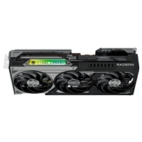 ASRock AMD Radeon RX 9070 GRE Steel Legend Dark OC 12GB GDDR6 Graphics Card, 3072 Streams, 2340 MHz Core Clock, Triple Fan, 3x DisplayPorts / 1x HDMI Port — image 6