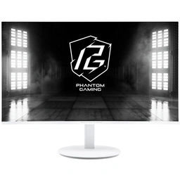 ASRock Phantom Gaming PG27FFS2E-W 27 Inch FHD (1920 x 1080) Flat IPS Gaming Monitor, 240Hz, 1ms (MPRT) Response Time, 2 x HDMI 2.1 1 x DisplayPort 1.2, 2 x 2W Speakers, Tilt, Swivel, Height, Pivot Adj