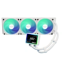 ASRock Challenger 360 Digital White AIO Liquid CPU Cooler, 360mm Radiator, Triple 120mm PWM ARGB Fans, 3? Digital Display, Intel LGA1700/1851 &amp;amp; AMD AM5/AM4 Compatible — image 3