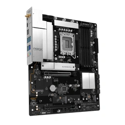 ASRock B860 Rock WiFi 7 Intel 1851 Socket Motherboard, ATX, 4x DDR5 Slots, 3x M.2 Sockets, Fitted I/O Shield, 2.5GbE LAN, Wi-Fi 7, 1x HDMI Port — image 2