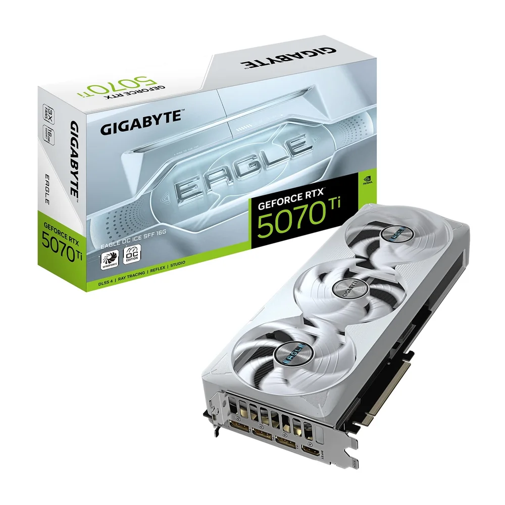 Gigabyte EAGLE OC ICE SFF GeForce RTX 5070 Ti 16 GB Video Card