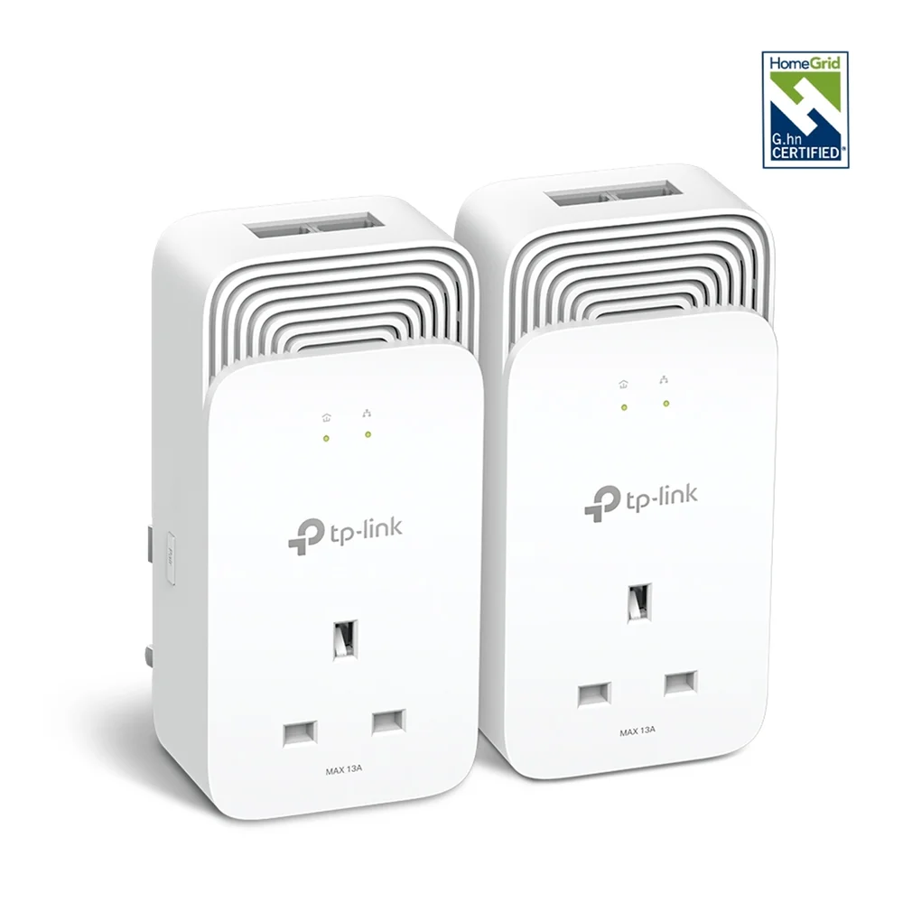 TP-Link PG2400P KIT G.hn2400 Passthrough Powerline Kit
