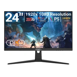 piXL X-Series GS24IDPHA 24.5 Inch Full HD IPS Gaming Monitor with 200Hz Refresh Rate, 1920 x 1080 Resolution, 0.5ms Response Time, HDMI 2.0 &amp;amp; DisplayPort 1.4