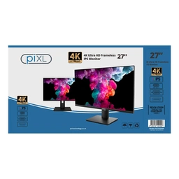 piXL PX27UDH4K 27 Inch 60Hz 4K IPS Monitor with 3840 x 2160 Resolution, 5ms Response Time, 60Hz Refresh Rate, USB-C, USB-B, USB-A, HDMI, Display Port &amp;amp; VESA Mount — image 5