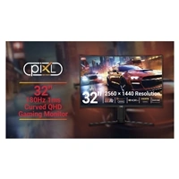 piXL X-Series GS32QIDPHA 32 Inch QHD IPS, Curved (1500R) Gaming Monitor with 180Hz Refresh Rate, 2560 x 1440 Resolution, 1ms Response Time, HDR10+, Adaptive Sync, 2x HDMI 2.0 &amp;amp; 2x DisplayPort — image 4