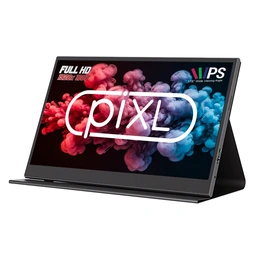 piXL PM156C 15.6 Inch 60Hz Full HD IPS Widescreen Portable Monitor with USB-C, Mini HDMI &amp;amp; Speakers with Foldable Case &amp;amp; Stand — image 2