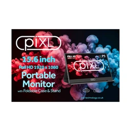 piXL PM156C 15.6 Inch 60Hz Full HD IPS Widescreen Portable Monitor with USB-C, Mini HDMI &amp;amp; Speakers with Foldable Case &amp;amp; Stand — image 5