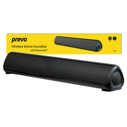 Prevo MS03 Wireless Bluetooth Speaker with Bluetooth, USB &amp;amp; SD, Space-Saving Wireless Speaker for TV, Home Entertainment System, PC, Mobile Device &amp;amp; Gaming Consoles