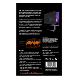 piXL 27 Inch Monitor Security Privacy Screen/ Privacy Filter, Anti-Glare, Anti-Peep, Anti-Static &amp;amp; Blackout — image 2