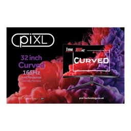piXL CM32GF5 32 Inch 165Hz HDR Full HD Curved Gaming Monitor with AMD FreeSync &amp;amp; Nvidia G-Sync, 1920 x 1080 Resolution, 1ms Response Time, DisplayPort, HDMI &amp;amp; VESA Mount — image 6