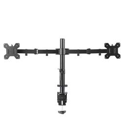 piXL Desk-Mounted Fully-Adjustable Dual Monitor Arm for Screens Up To 27 inch with VESA Mount &amp;amp; Built-In Cable Management — image 4