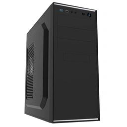 CiT Jet Stream Mid Tower 1 x USB 3.0 / 1 x USB 2.0 Black &amp;amp; Silver Case with 500W PSU