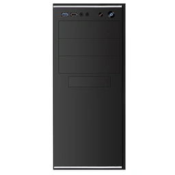 CiT Jet Stream Mid Tower 1 x USB 3.0 / 1 x USB 2.0 Black &amp;amp; Silver Case with 500W PSU — image 2