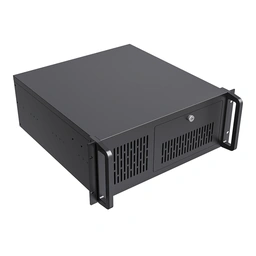CiT 4U Rackmount Server Case 500mm, Heavy-Duty Industrial Chassis with Lockable Front Door, Supports ATX/mATX, 8x Internal HDD Bays for Massive Storage, Black
