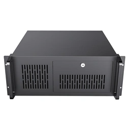 CiT 4U Rackmount Server Case 500mm, Heavy-Duty Industrial Chassis with Lockable Front Door, Supports ATX/mATX, 8x Internal HDD Bays for Massive Storage, Black — image 2