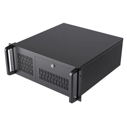 CiT 4U Rackmount Server Case 500mm, Heavy-Duty Industrial Chassis with Lockable Front Door, Supports ATX/mATX, 8x Internal HDD Bays for Massive Storage, Black — image 3