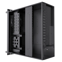 CiT 4U Rackmount Server Case 500mm, Heavy-Duty Industrial Chassis with Lockable Front Door, Supports ATX/mATX, 8x Internal HDD Bays for Massive Storage, Black — image 6