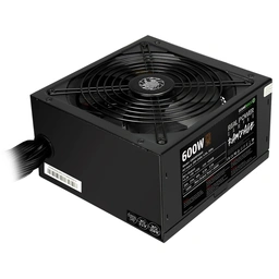 GAMEMAX RPG Rampage 600W PSU, 140mm Ultra Silent Fan, 80 PLUS Bronze, Non Modular, Flat Black Cables, Japanese TK Main Capacitor Fitted — image 3