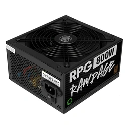 GAMEMAX RPG Rampage 800W PSU, 140mm Ultra Silent Fan, 80 PLUS Bronze, Non Modular, Flat Black Cables, Japanese TK Main Capacitor Fitted — image 4