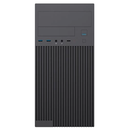 CiT Mentor Micro-ATX Office PC Case With USB Type C and 80mm Rear Black Fan Included — image 2