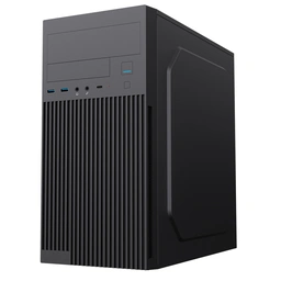 CiT Mentor Micro-ATX Office PC Case With USB Type C and 80mm Rear Black Fan Included — image 3