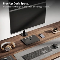 VonHaus Vertical Double Monitor Stand for 13-32&amp;quot; Screens, Twin Monitor Mount with Clamp, Height Adjustable, Easy Assemble Stand with Full Tilt, Rotation &amp;amp; Swivel Arms, VESA 75x75 &amp — image 5