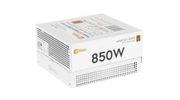 Vida 850W Heracles White ATX 3.1 Gaming PSU, 80+ Bronze, 140mm Ultra-Quiet FDM Fan, Flat White Cables, PCIe 5.1, Power Lead Not Included