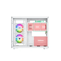 Vida EDGE MINI MATX ARGB WHITE CASE — image 5