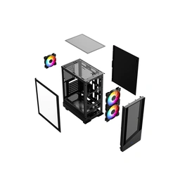 Vida SPIRE ATX BLACK GAMING CASE — image 4